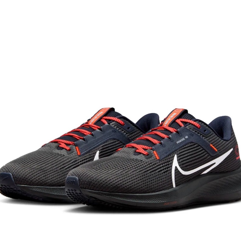 Chicago Bears Nike Unisex Zoom Pegasus 40 Running Shoe - Anthracite